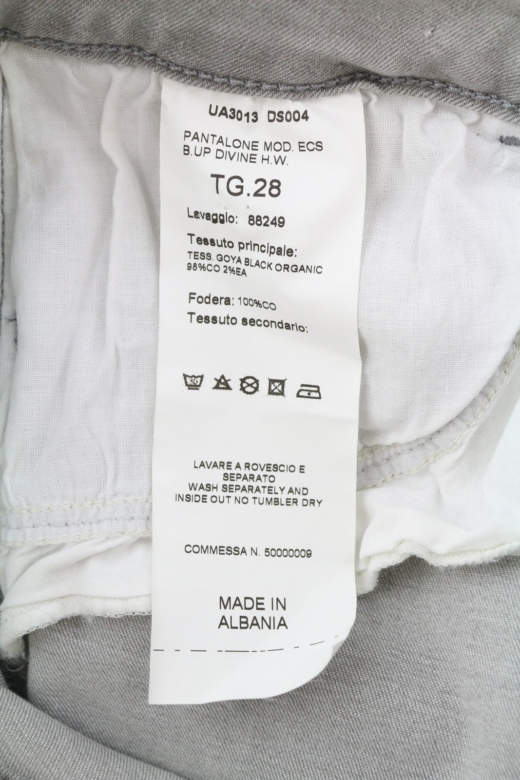 LIU JO Divine Women Jeans W28 Denim Grey Washed Skinny Fit Zip Fly Logo