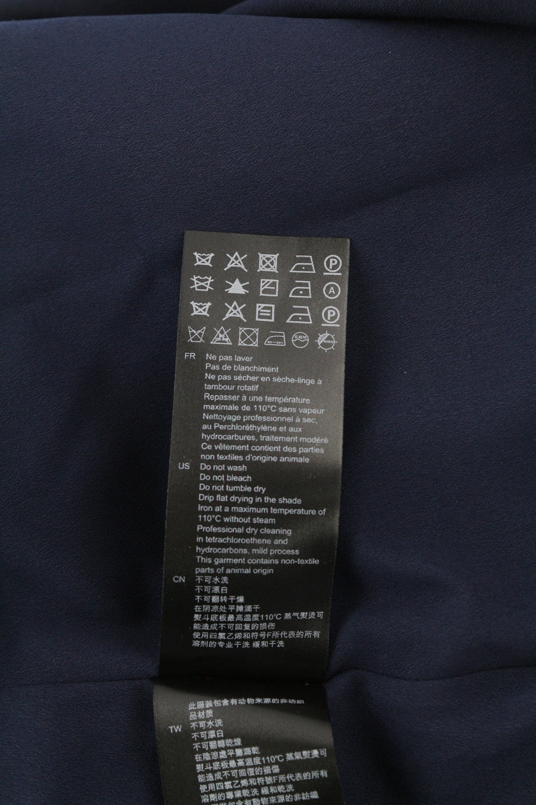 SANDRO Women Dress 40 Navy Blue Long Sleeved Lined Laced Back Zipped Mini