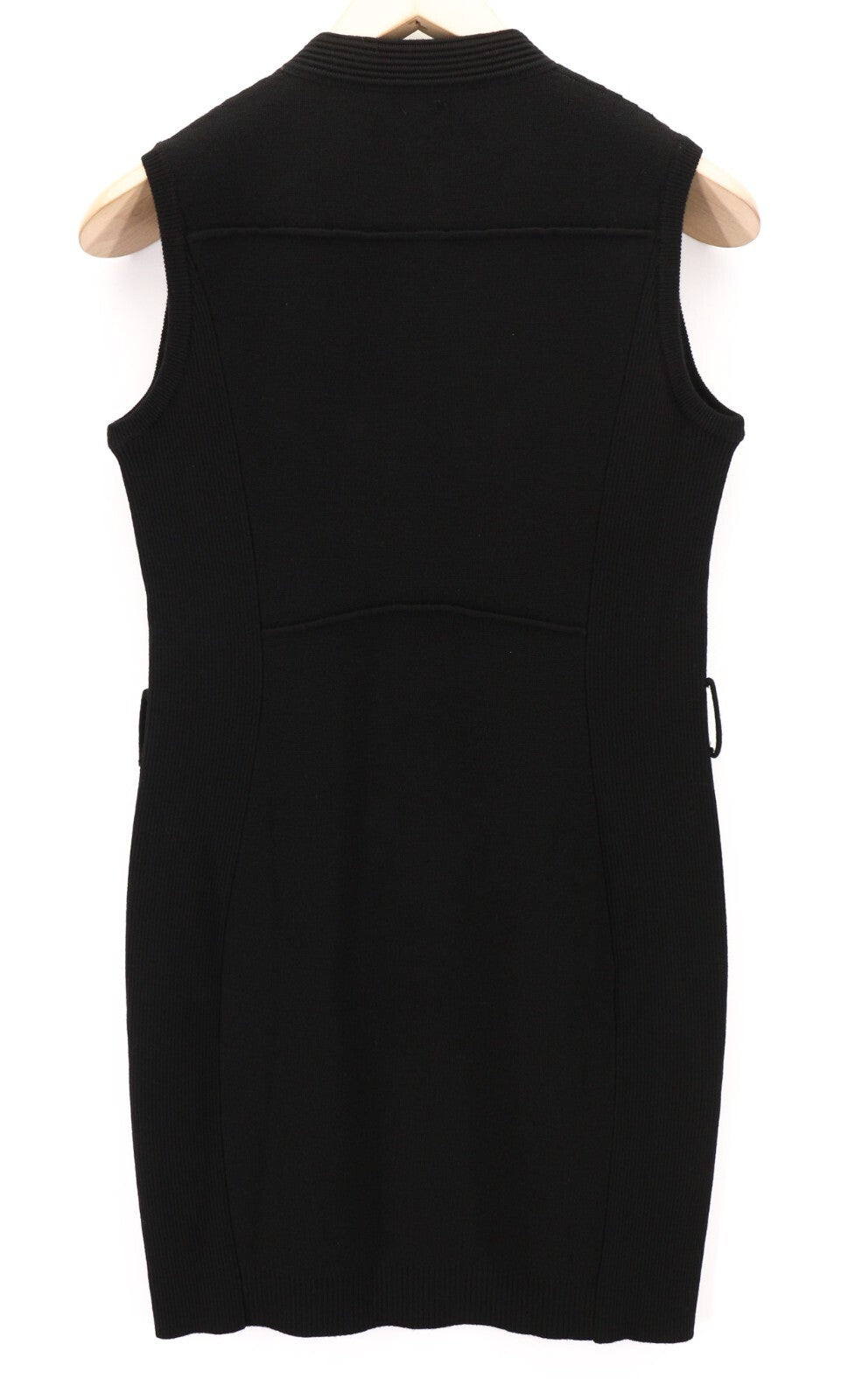 DSQUARED2 Women Dress M Black Casual Pure Wool Sleeveless Zip RRP€870