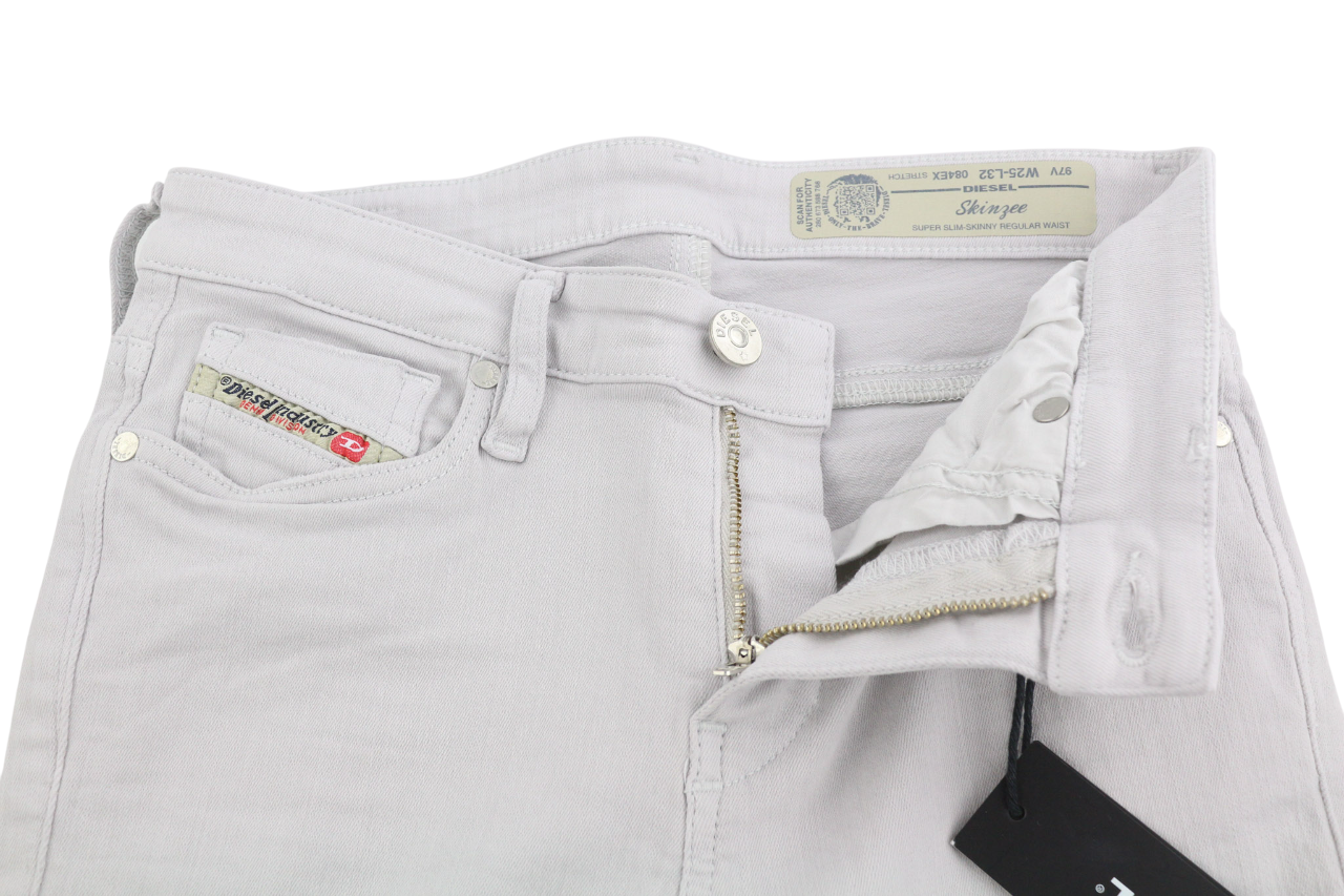 DIESEL Skinzee 084EX Women Jeans W25/L32 Super Slim Skinny Regular Waist Stretch