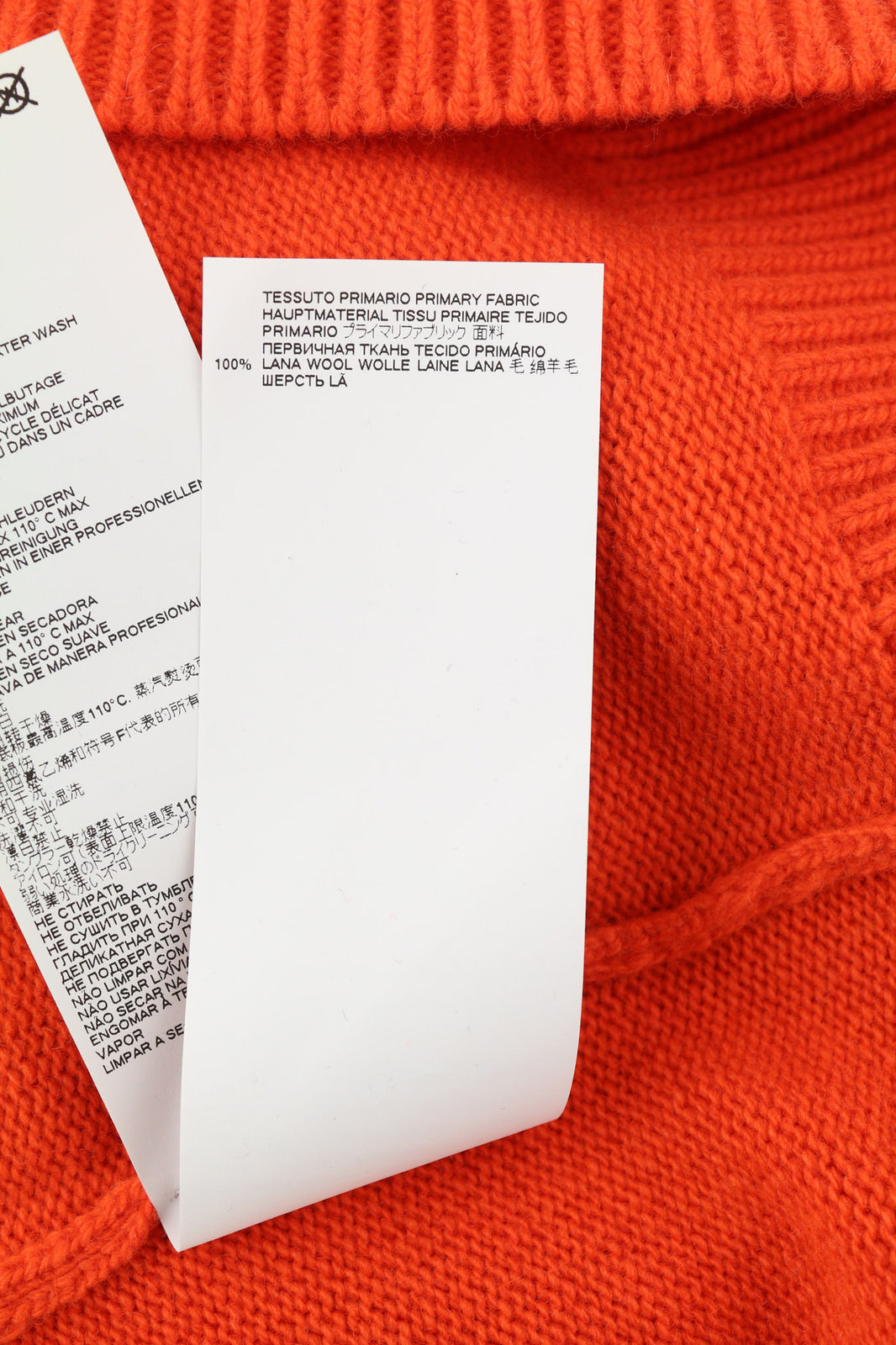 DSQUARED2 Women Jumper M Orange Pure Wool Long Sleeved Pullover Casual