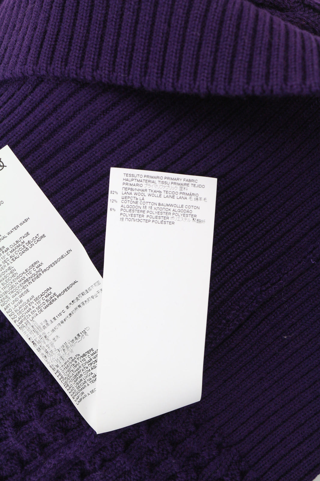 DSQUARED2 Women Jumper S Purple Knitted Pullover Long Sleeve Wool Cotton Blend