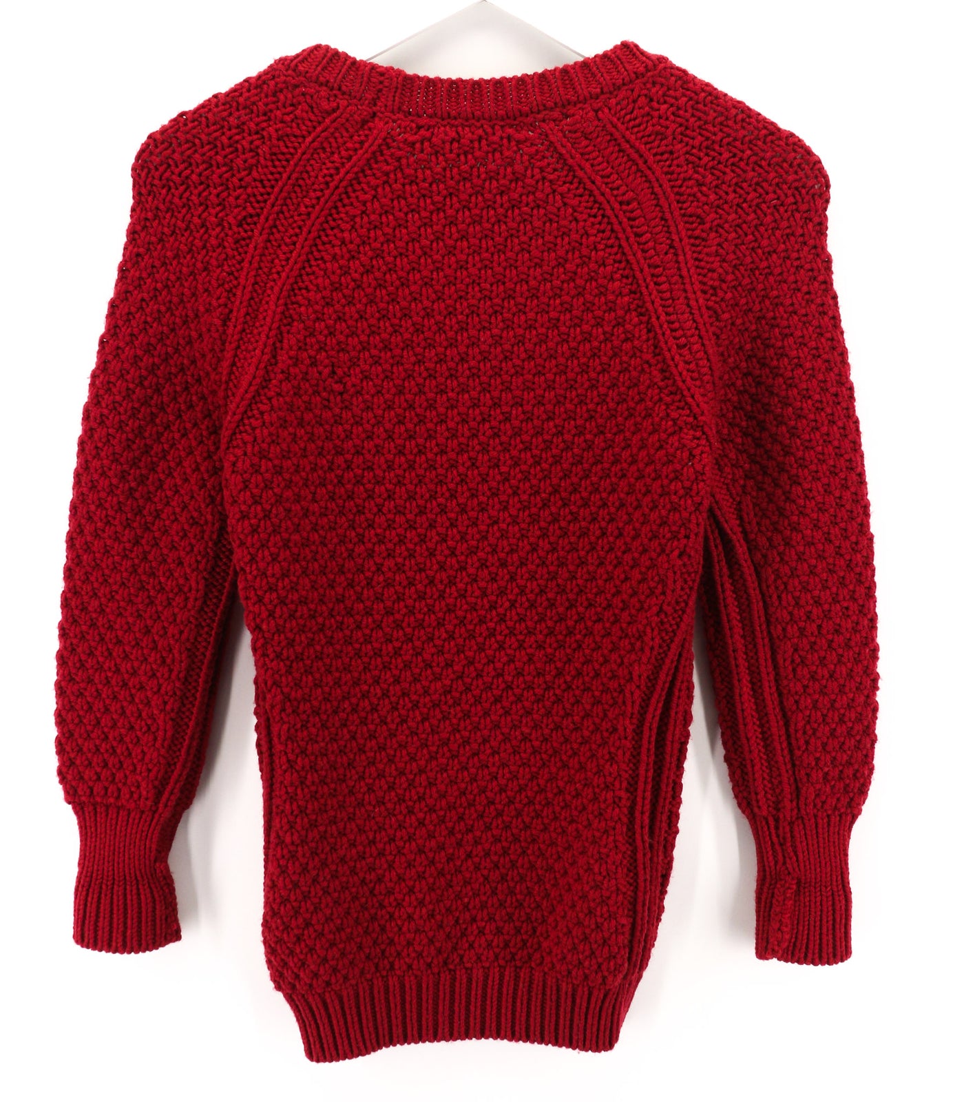 DSQUARED2 Women Jumper XS Red Pure Wool Knitted Long Sleeved Pullover