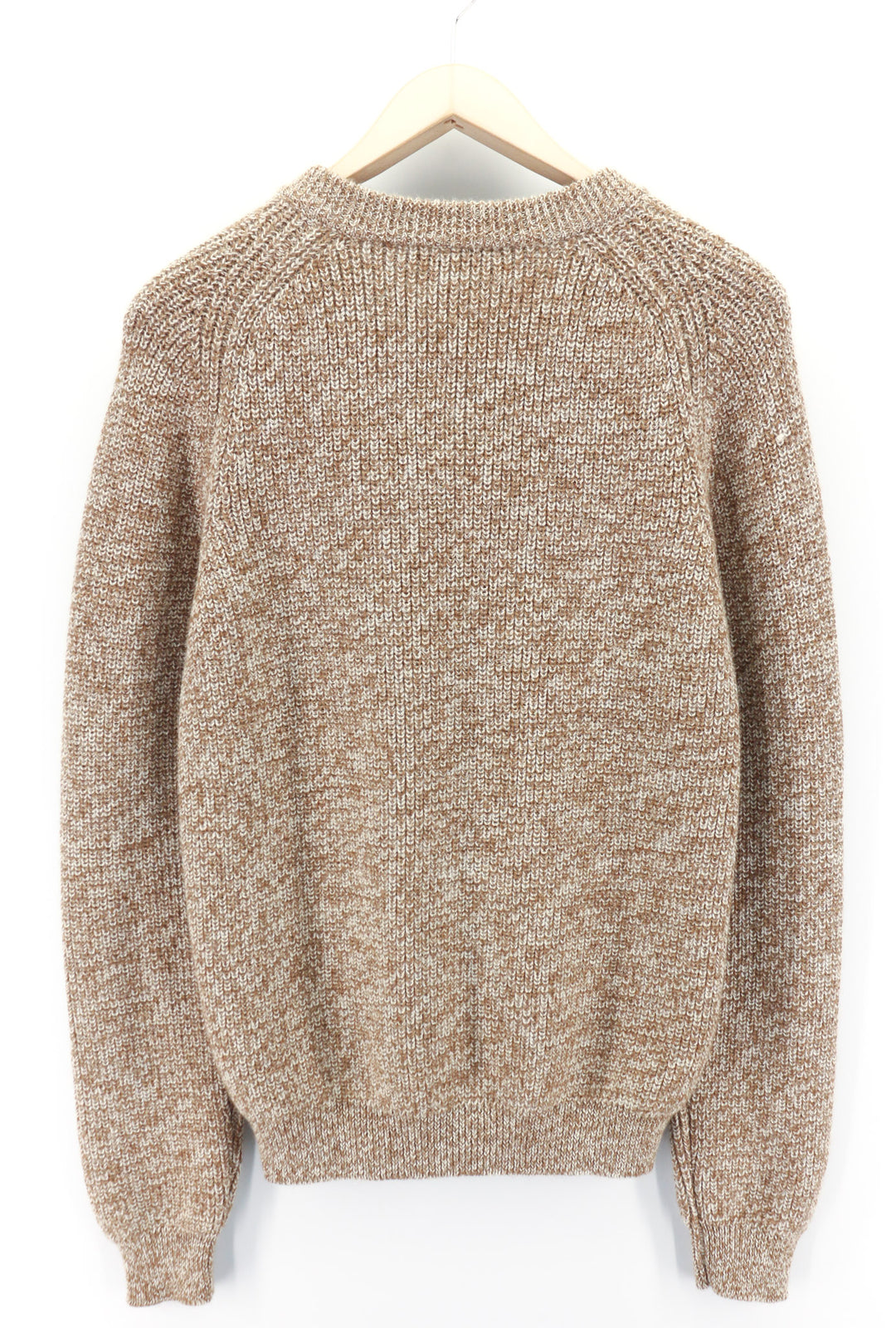 DSQUARED2 Women Jumper ~S Brown Pure Wool Knitted Long Sleeved Pullover V-Neck
