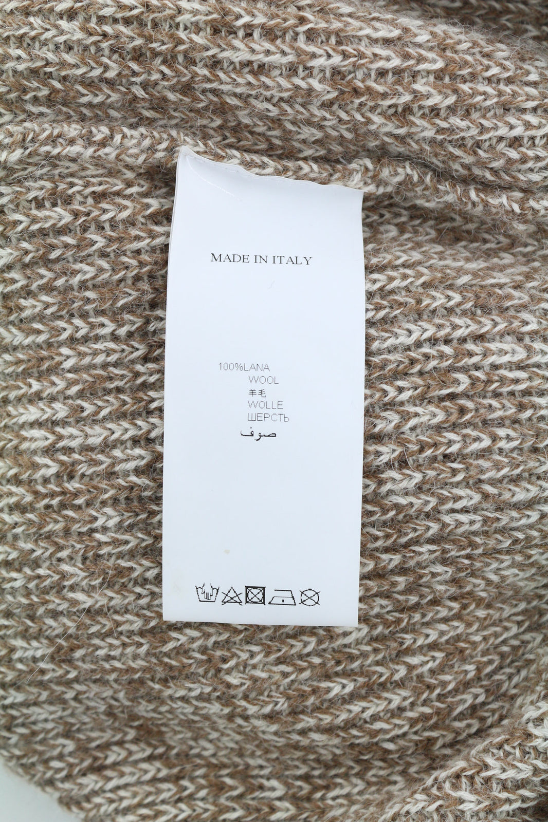 DSQUARED2 Women Jumper ~S Brown Pure Wool Knitted Long Sleeved Pullover V-Neck