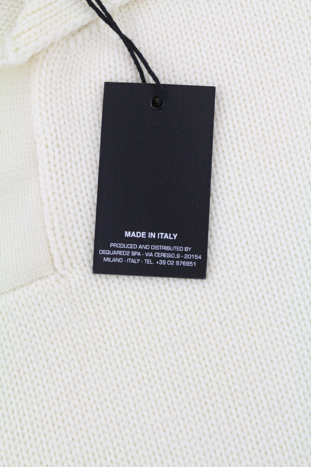 DSQUARED2 Women Jumper M Brown Wool Blend Long Sleeved Collared Pullover Polo