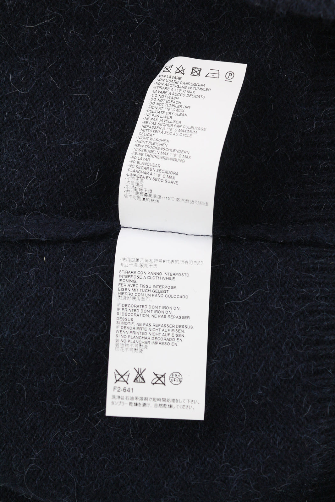 DSQUARED2 Women Jumper S Logo Navy Blue Long Sleeved Pullover Wool Alpaca