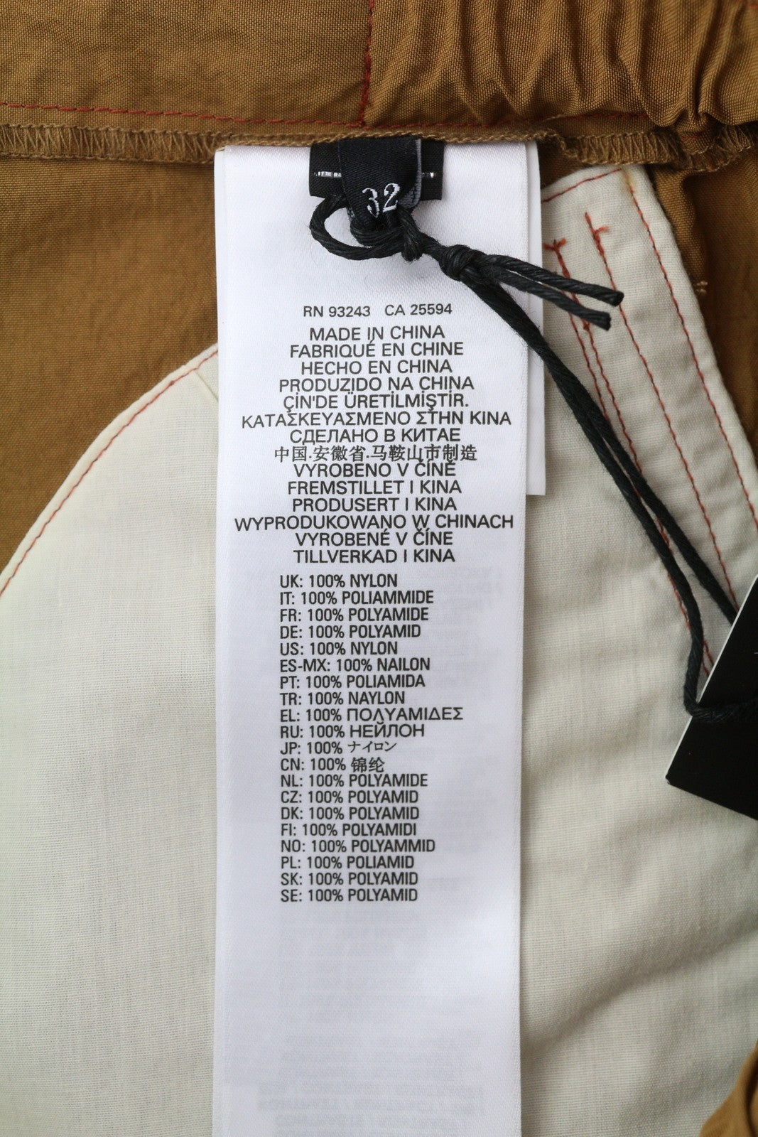 DIESEL P-Glary Men Shorts W32 Cargo Brown Elastic Waist Multi Pockets RRP€175