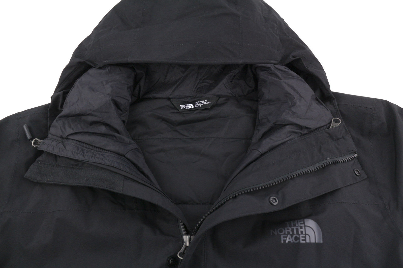 THE NORTH FACE Men Jacket XL Dryvent Removable Lining  Full Zip Black