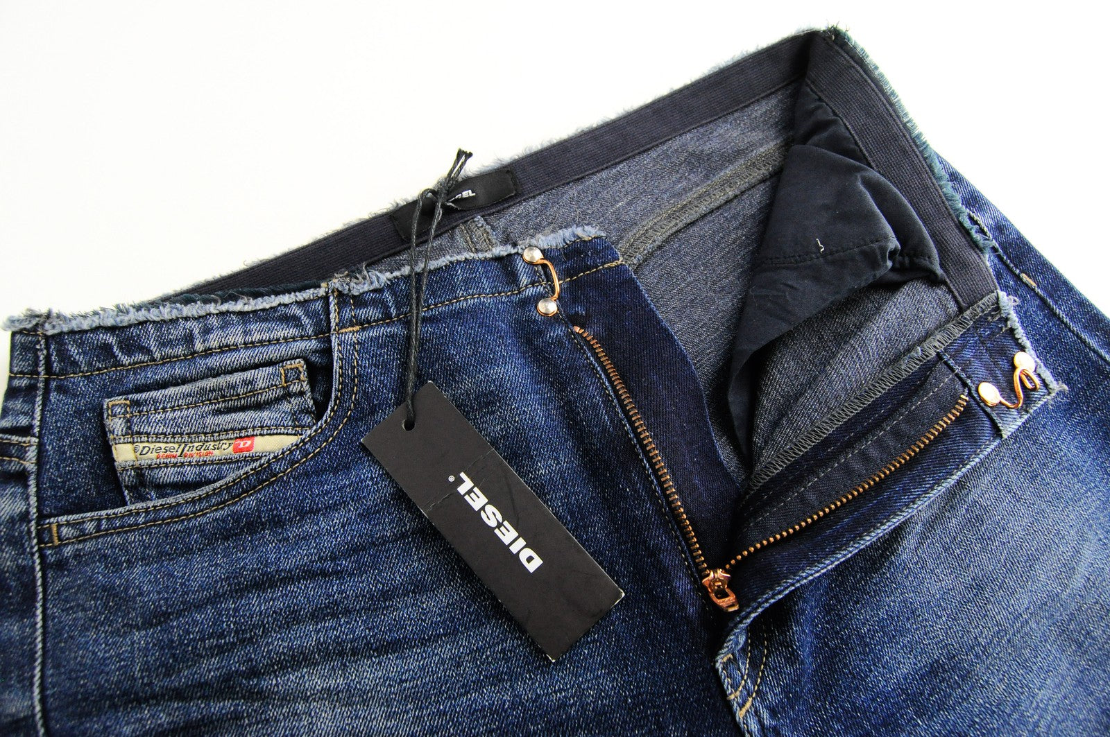 DIESEL De-Doras 084MC Womens's Jeans W27 Patched Flared Cropped Distressed