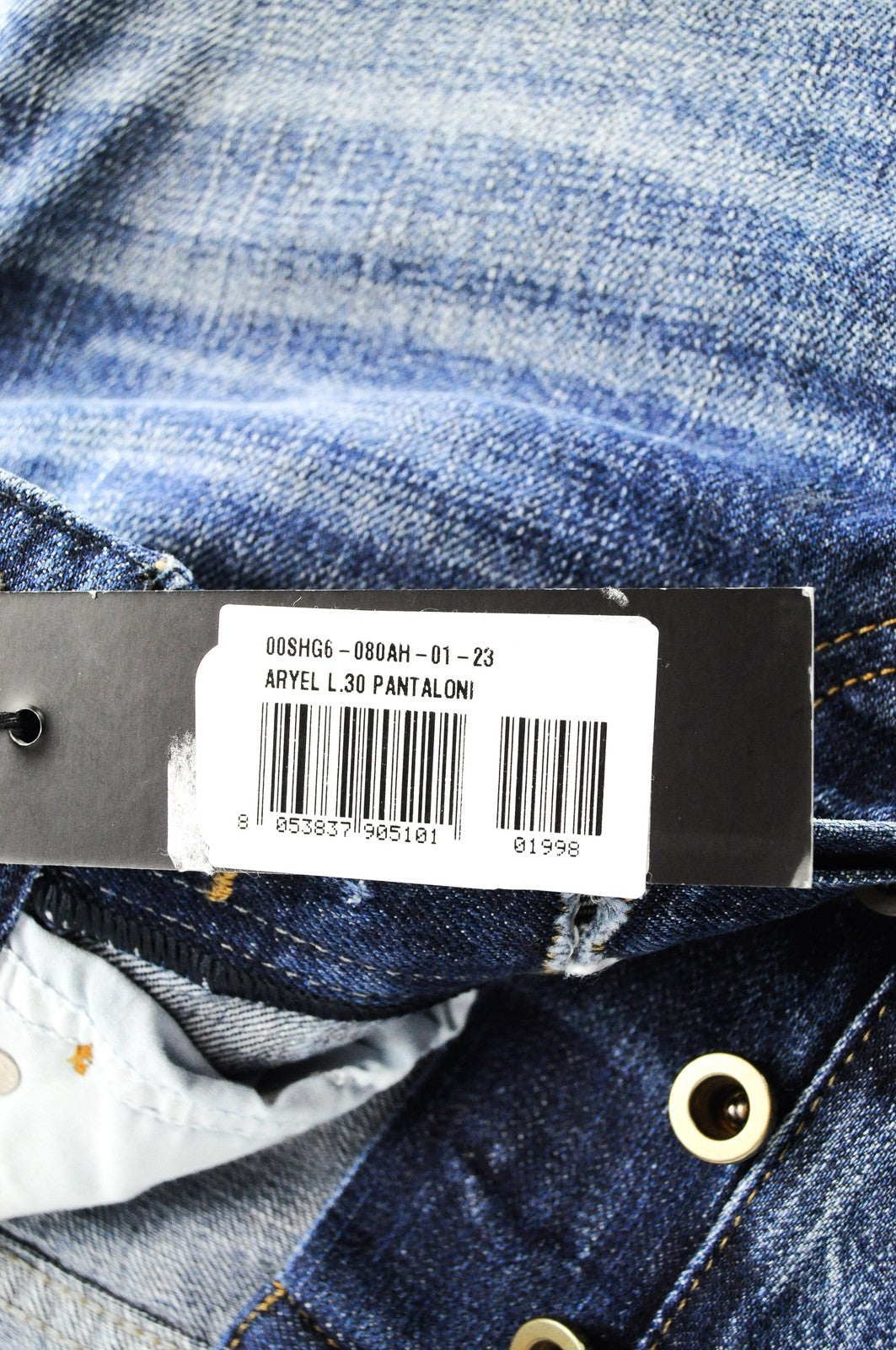 DIESEL Aryel 080AH Womens's Jeans W23 L30 Ripped Blue  Aged Straight