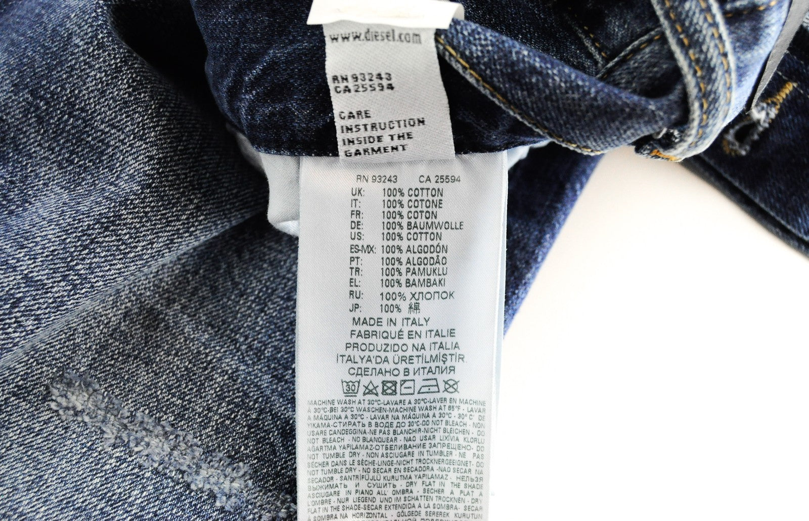 DIESEL Aryel 080AH Womens's Jeans W23 L30 Ripped Blue  Aged Straight