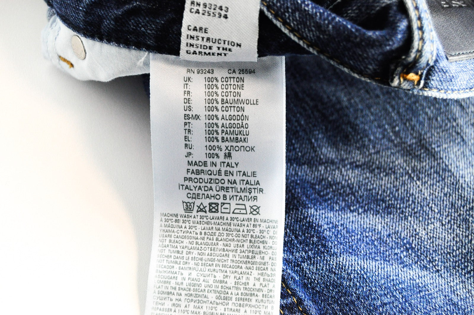 DIESEL Aryel 080AH W24 L30 Womens's Jeans Aged Straight  Ripped Blue