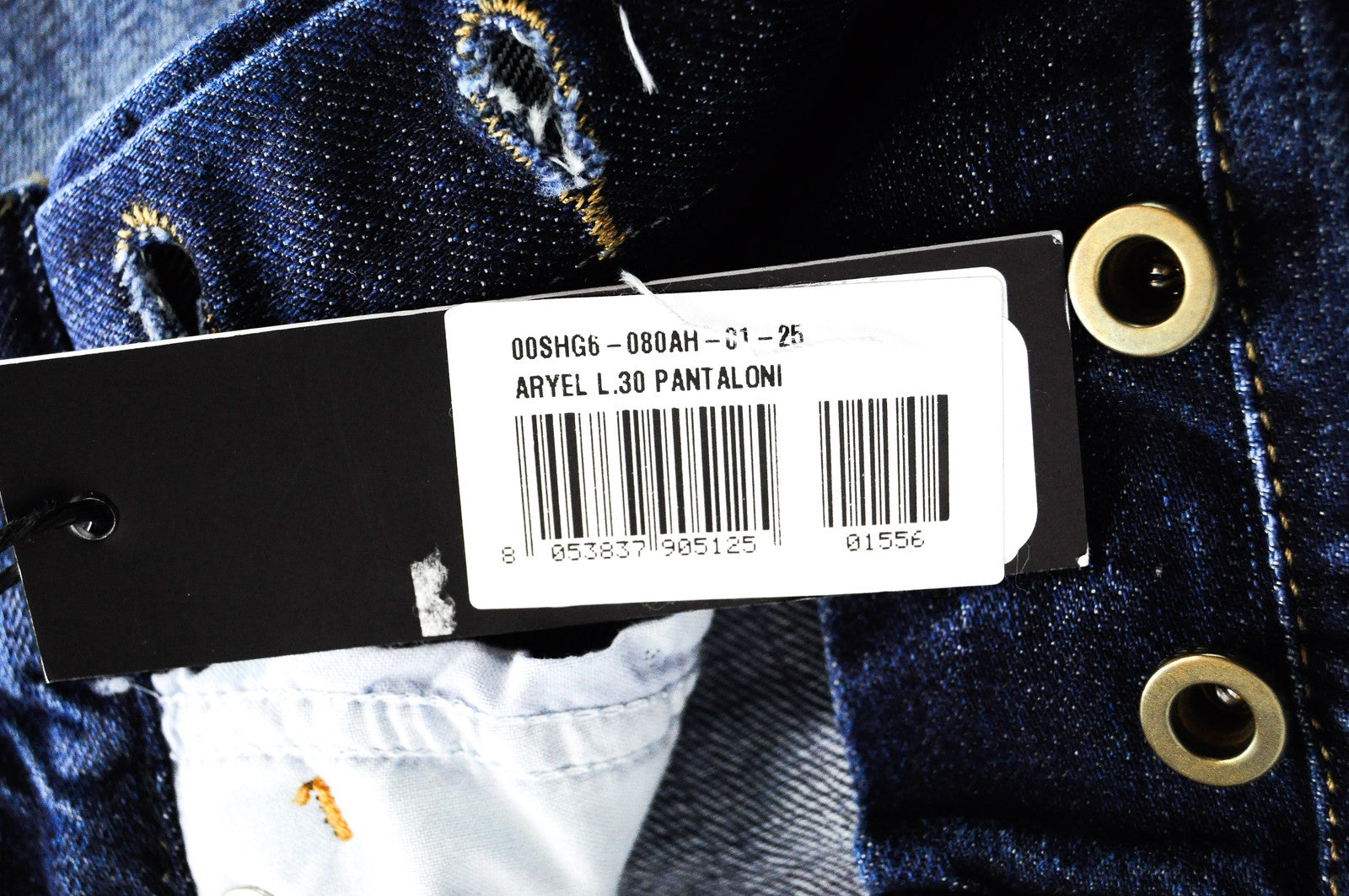 DIESEL Aryel 080AH W25 L30 Aged Look Ripped Blue  Womens's Straight Jeans