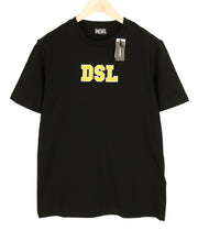 DIESEL T-Just-B85 Mens T-Shirt M Short Sleeve Crew Neck Tricot  Black RRP€80