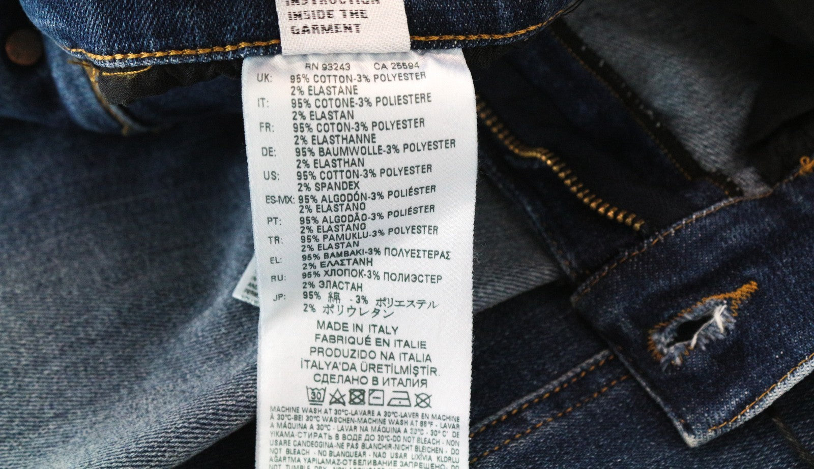 DIESEL D-Amny 086AV W31 L32 Men's Mid-Blue Skinny Ripped Stonewashed Denim