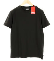 DIESEL T-Diegor-E22 vyriški marškinėliai M, juodi, skalbti trumpomis rankovėmis, trikotažiniai, RRP 100 €