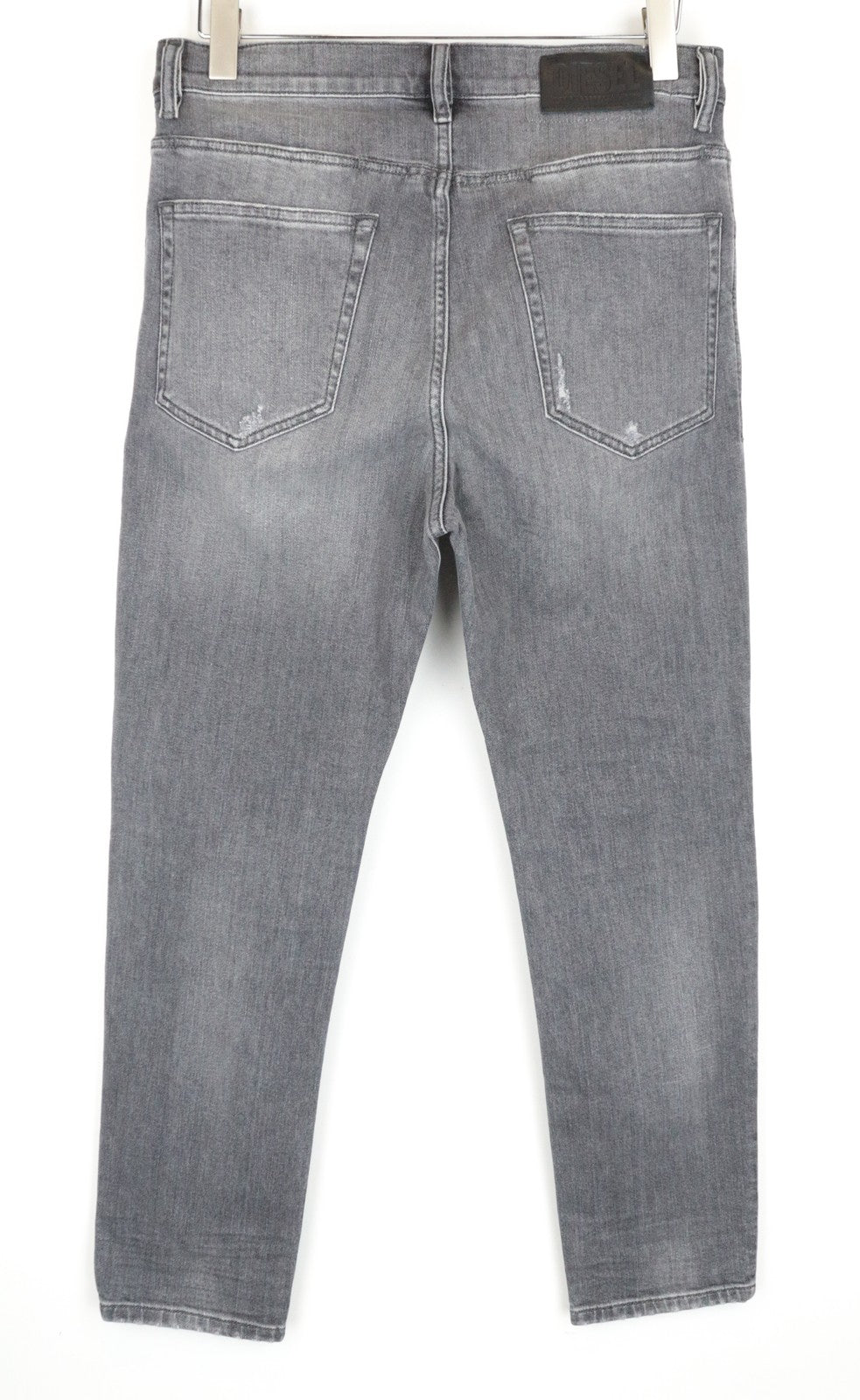 DIESEL D-Eetar 0890F W31 L30 Grey Carrot Stretch Fit Jeans Men's Tapered Ripped