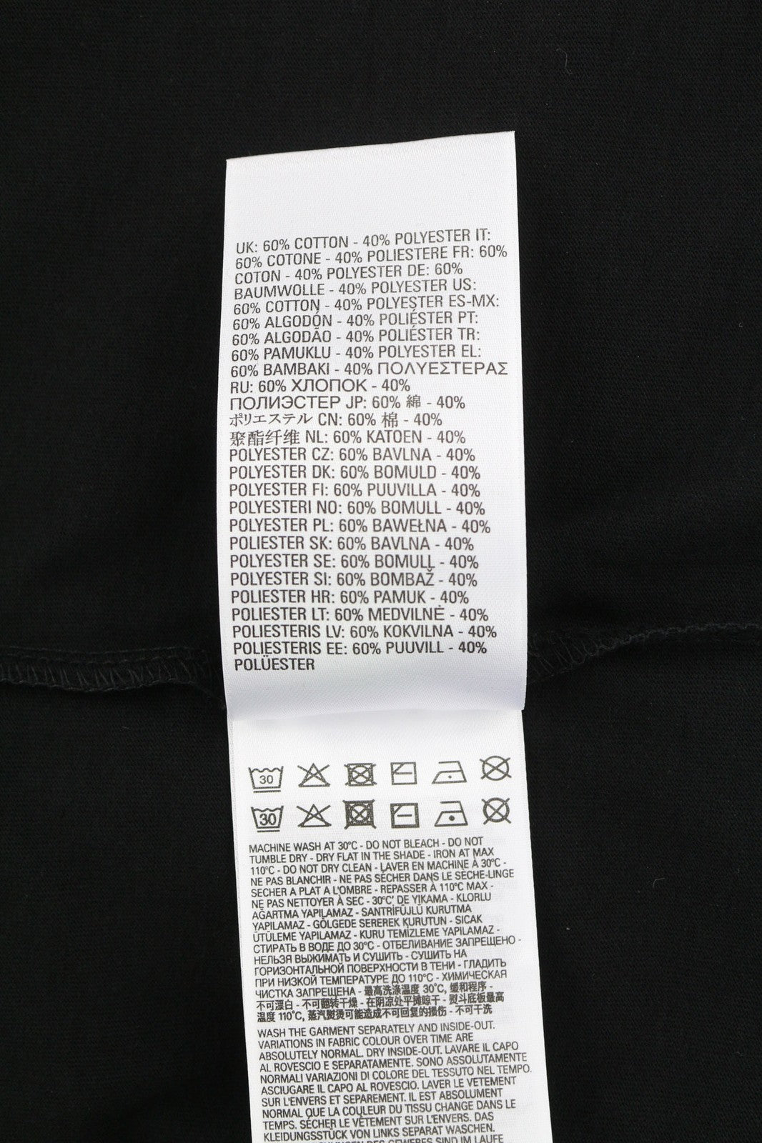 DIESEL T-Diegos-B10 Men T-Shirt L Black Short Sleeve Crew Neck  Print Tricot