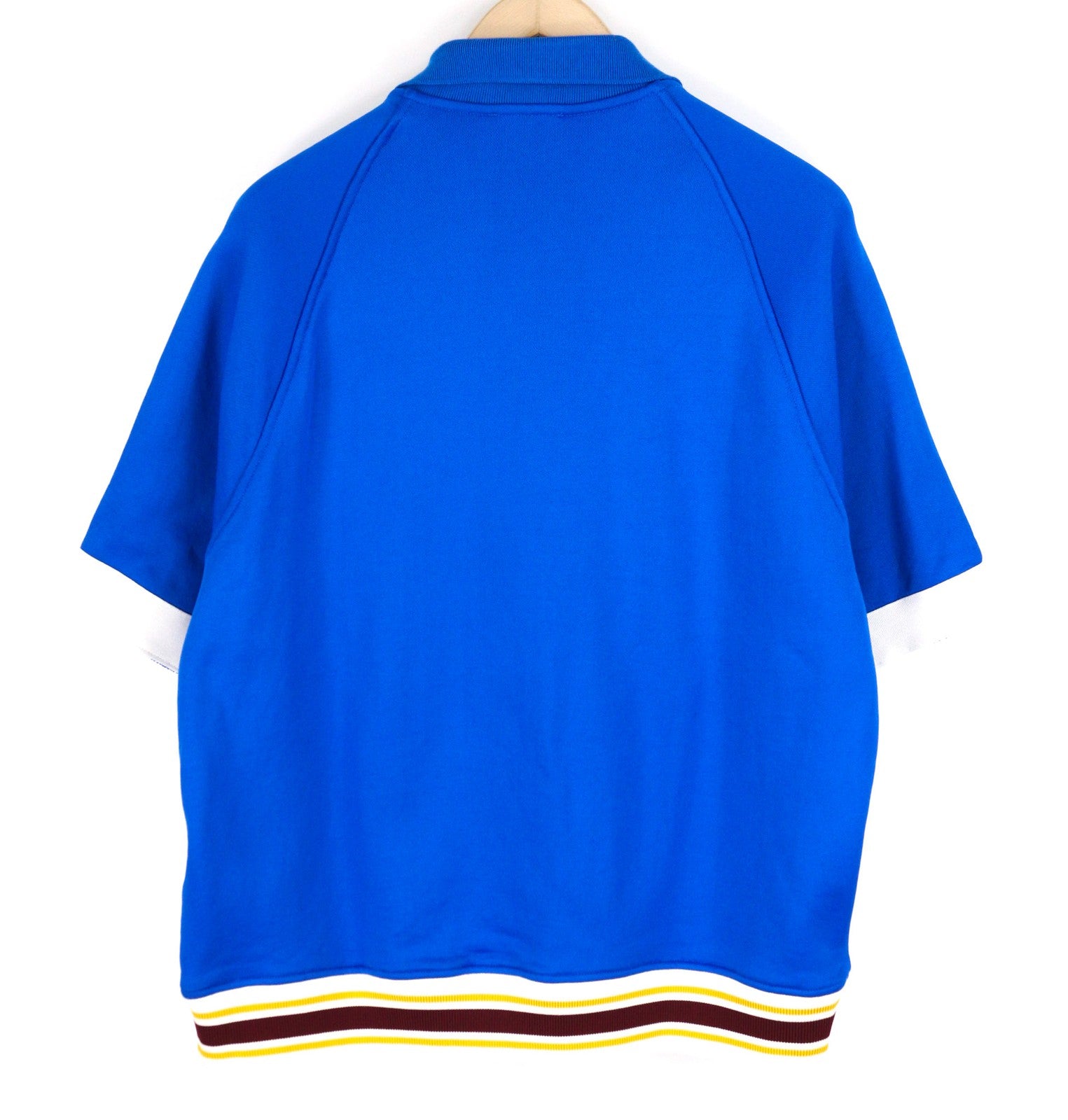 DIESEL S-Bolin Mens Sweatshirt M Short Sleeve Snap Buttons  Neck Blue RRP€175