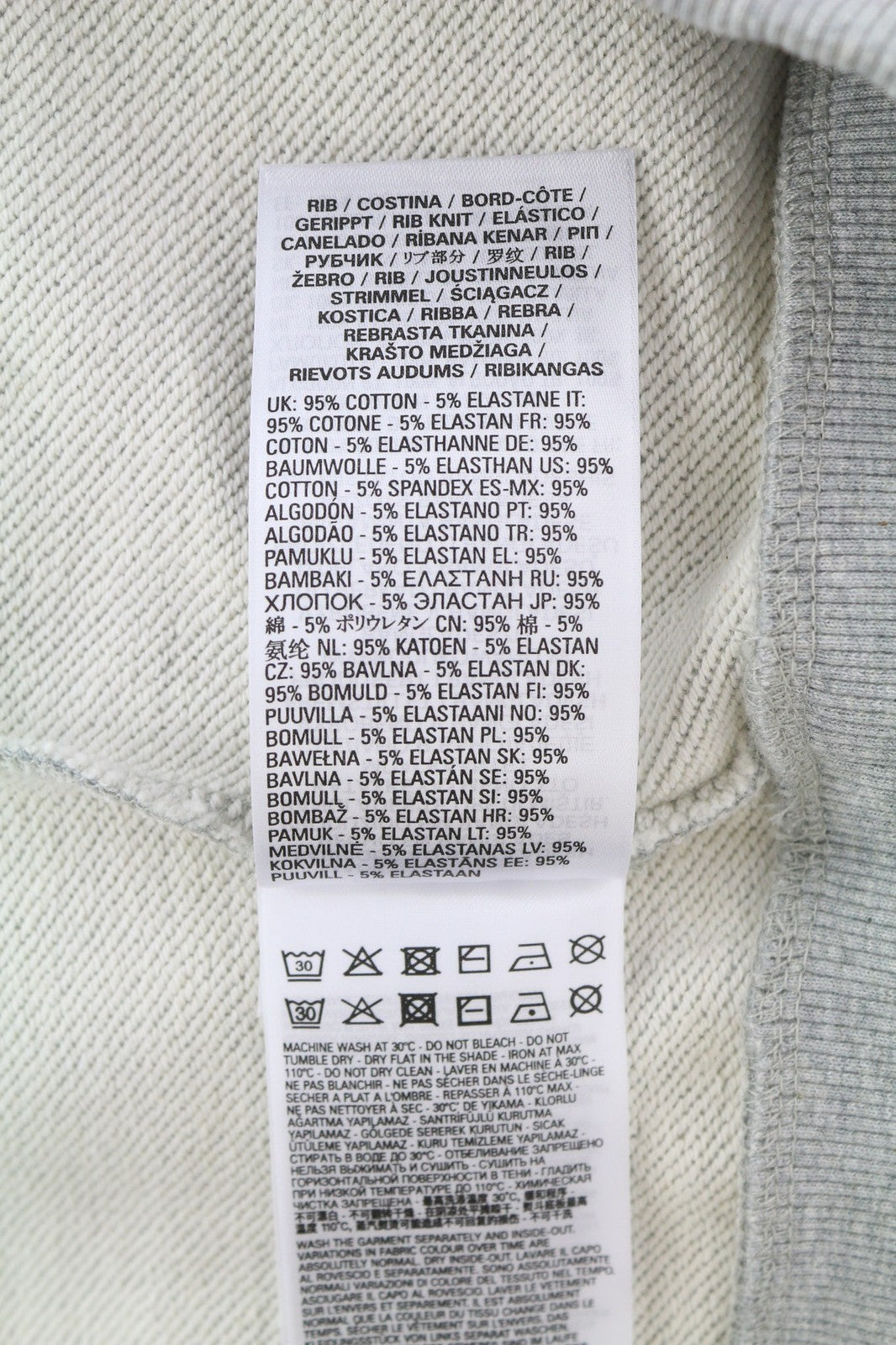 DIESEL S-Girk-Cuty Mens Sweatshirt M Melange Grey Pullover Crew Neck RRP€125