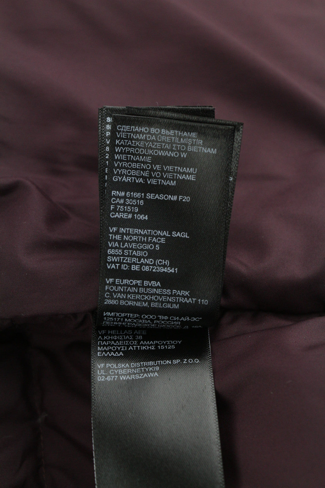 THE NORTH FACE Box Canyon Women Jacket L 550 Down Insulated Quilted Burgundy