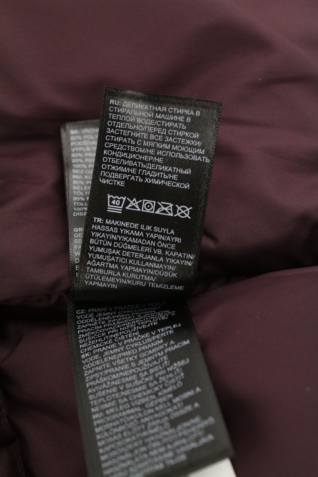 THE NORTH FACE Box Canyon Women Jacket L 550 Down Insulated Quilted Burgundy