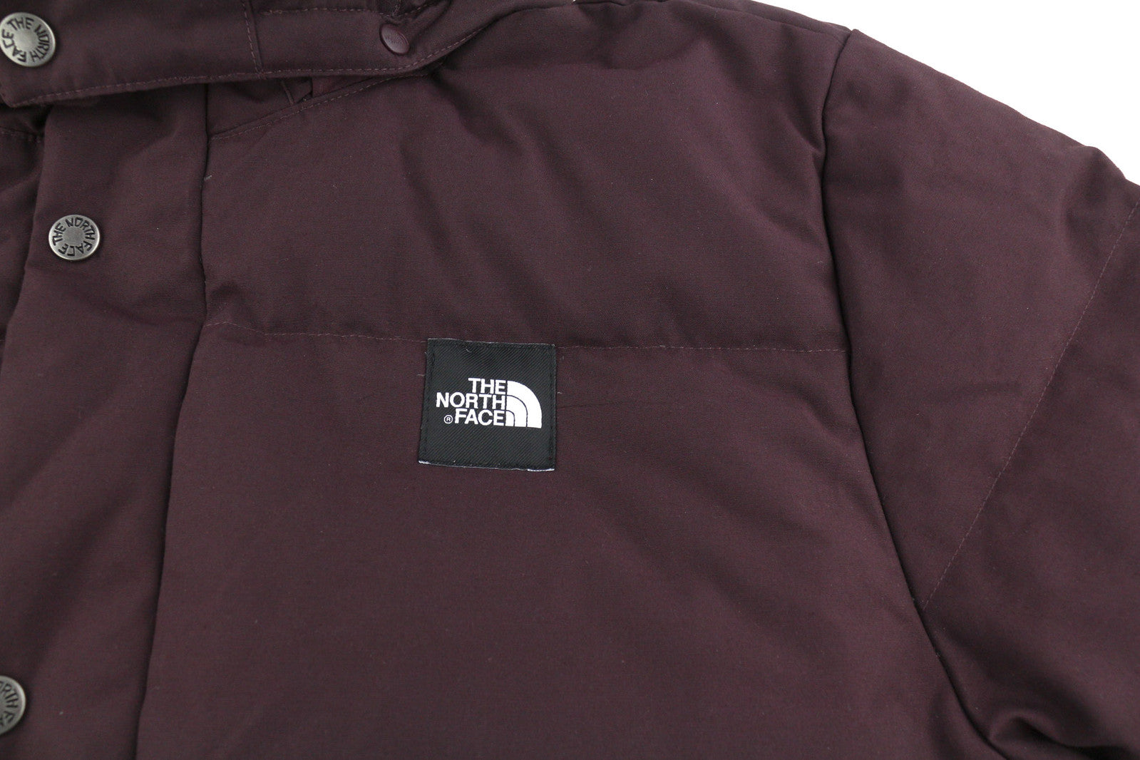 THE NORTH FACE Box Canyon Women Jacket L 550 Down Insulated Quilted Burgundy