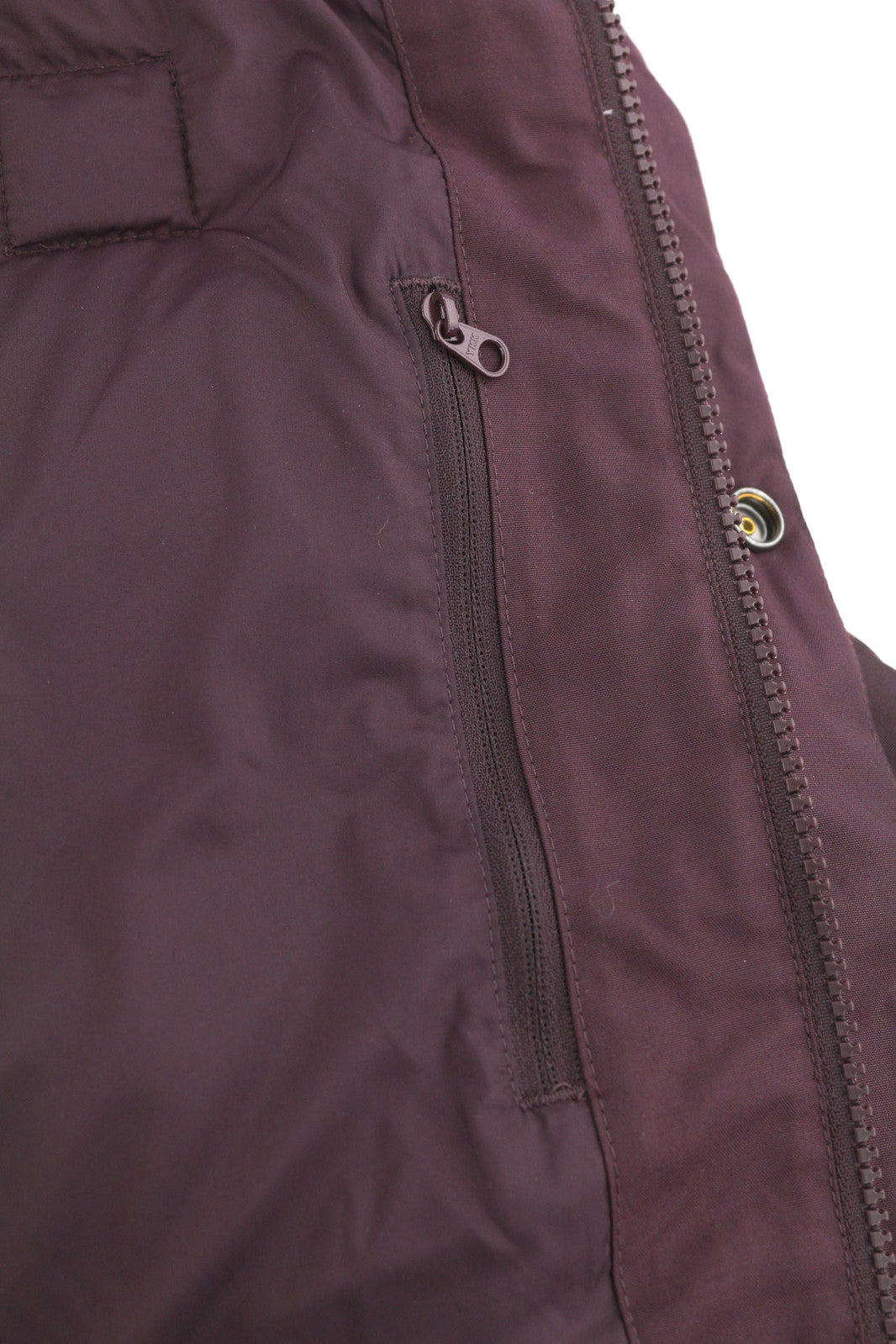 THE NORTH FACE Box Canyon Women Jacket L 550 Down Insulated Quilted Burgundy