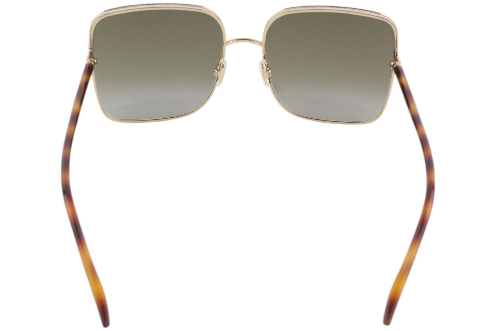 JIMMY CHOO Aliana/S Women Sunglasses ONE SIZE Tinted Shiny Gold Tone RRP€349