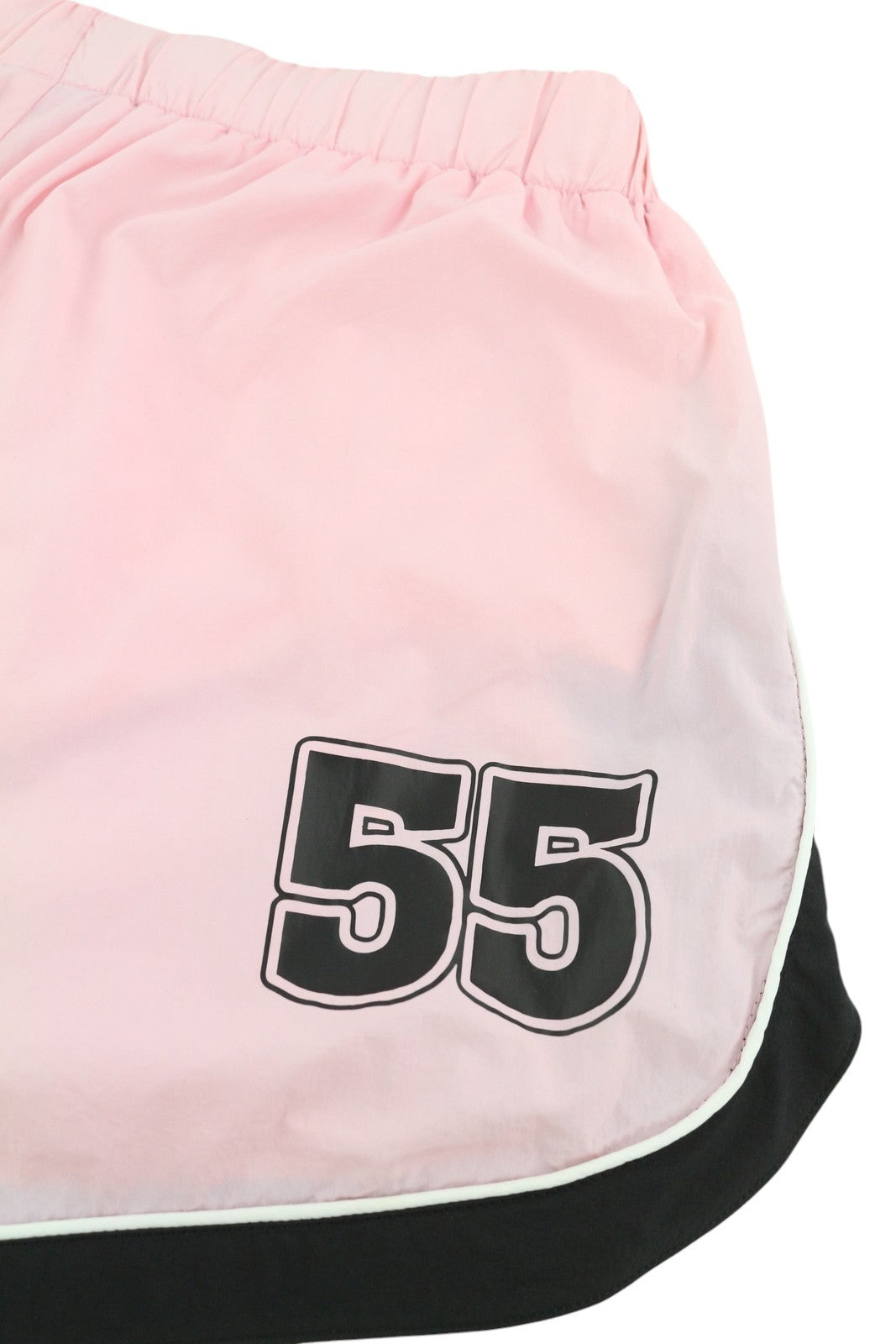 DIESEL Awwb-Eicy-Wt 12 Women Shorts L Pink Elastic Waist Lined Logo RRP€90 Black