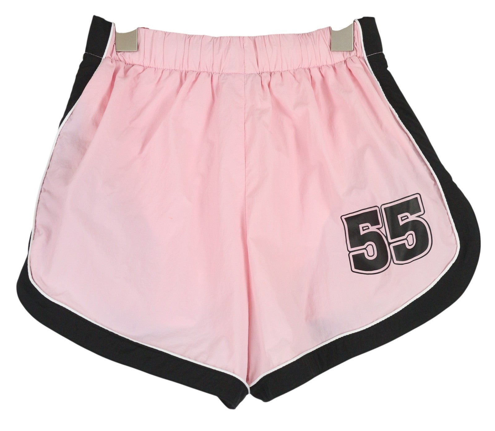 DIESEL Awwb-Eicy-Wt 12 Women Shorts 2XS Pink Elastic Waist Lined Logo RRP€90