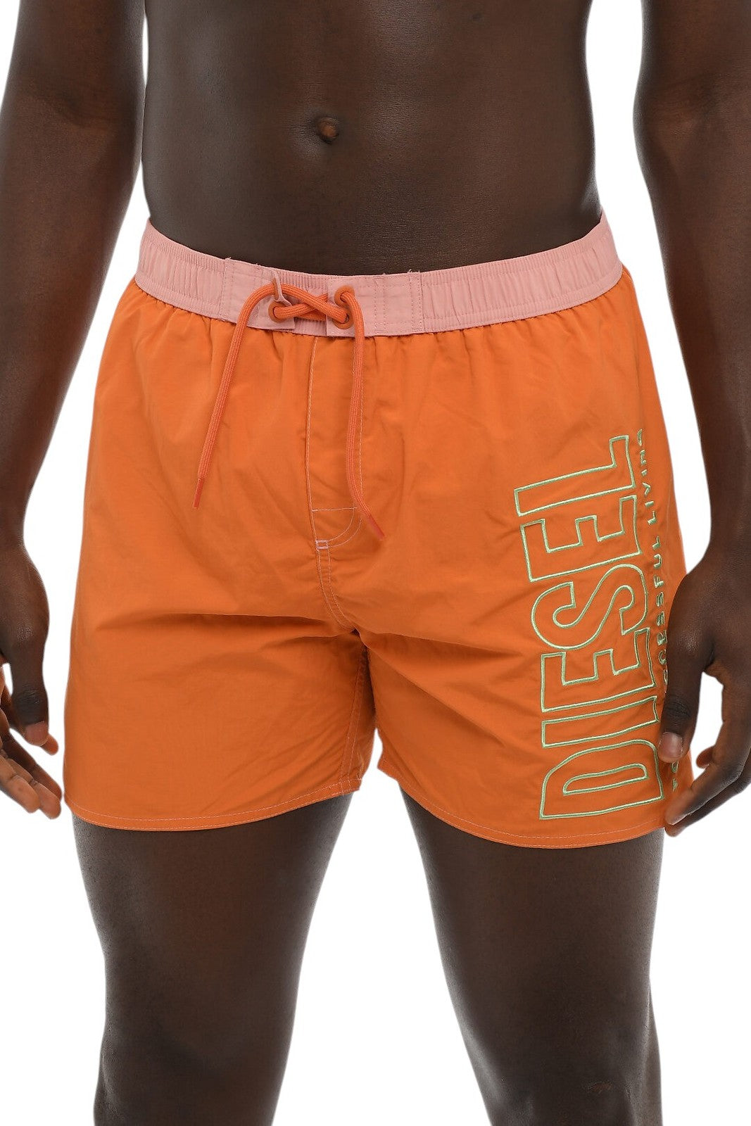 DIESEL Bmbx-Wave 2.017 Men Swimwear S Mesh Drawstrings Waist Swimpool RRP€95