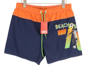 DIESEL Bmbx-Wave-Yk Men Swimwear 2XL Mesh Lined Drawstrings Waist Swimpool Beach