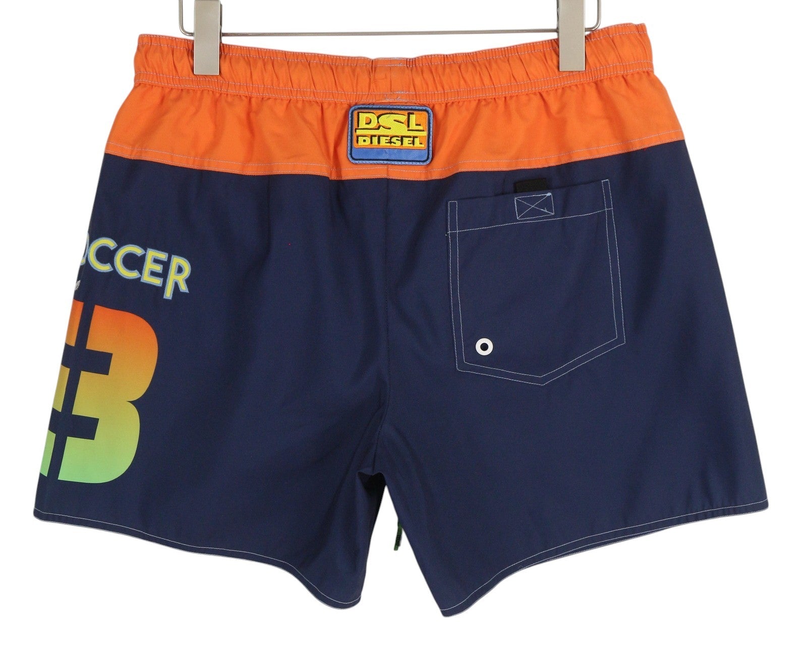 DIESEL Bmbx-Wave-Yk Men Swimwear 2XL Mesh Lined Drawstrings Waist Swimpool Beach