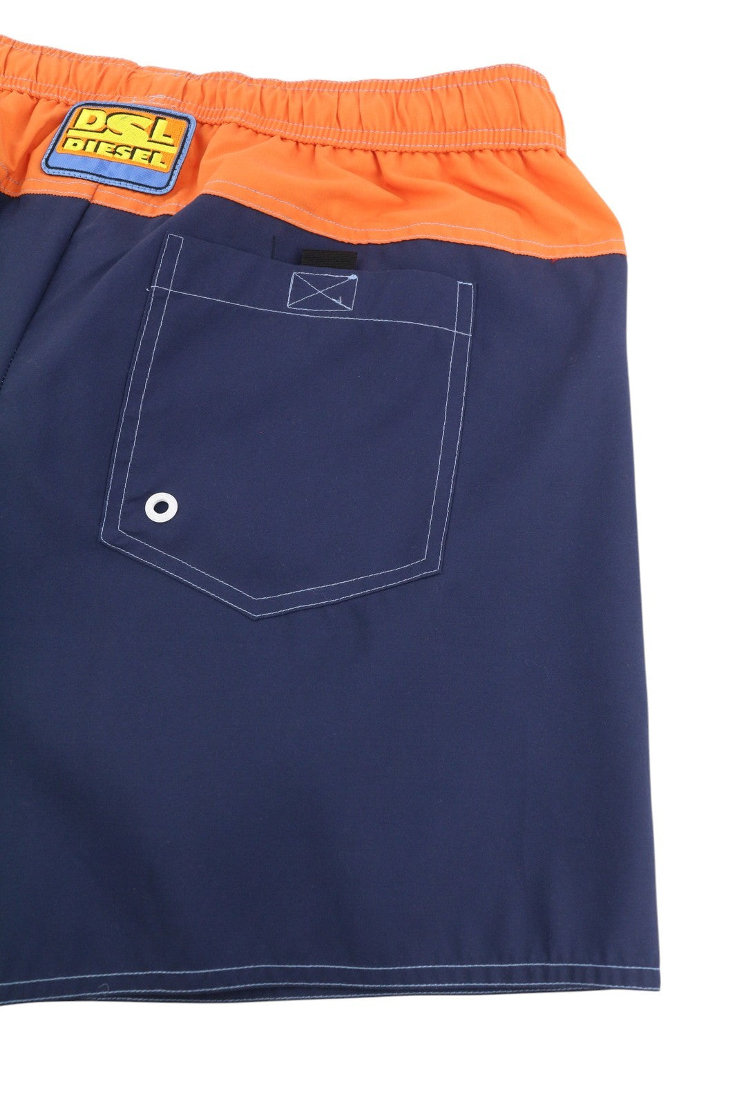 DIESEL Bmbx-Wave-Yk Men Swimwear 2XL Mesh Lined Drawstrings Waist Swimpool Beach