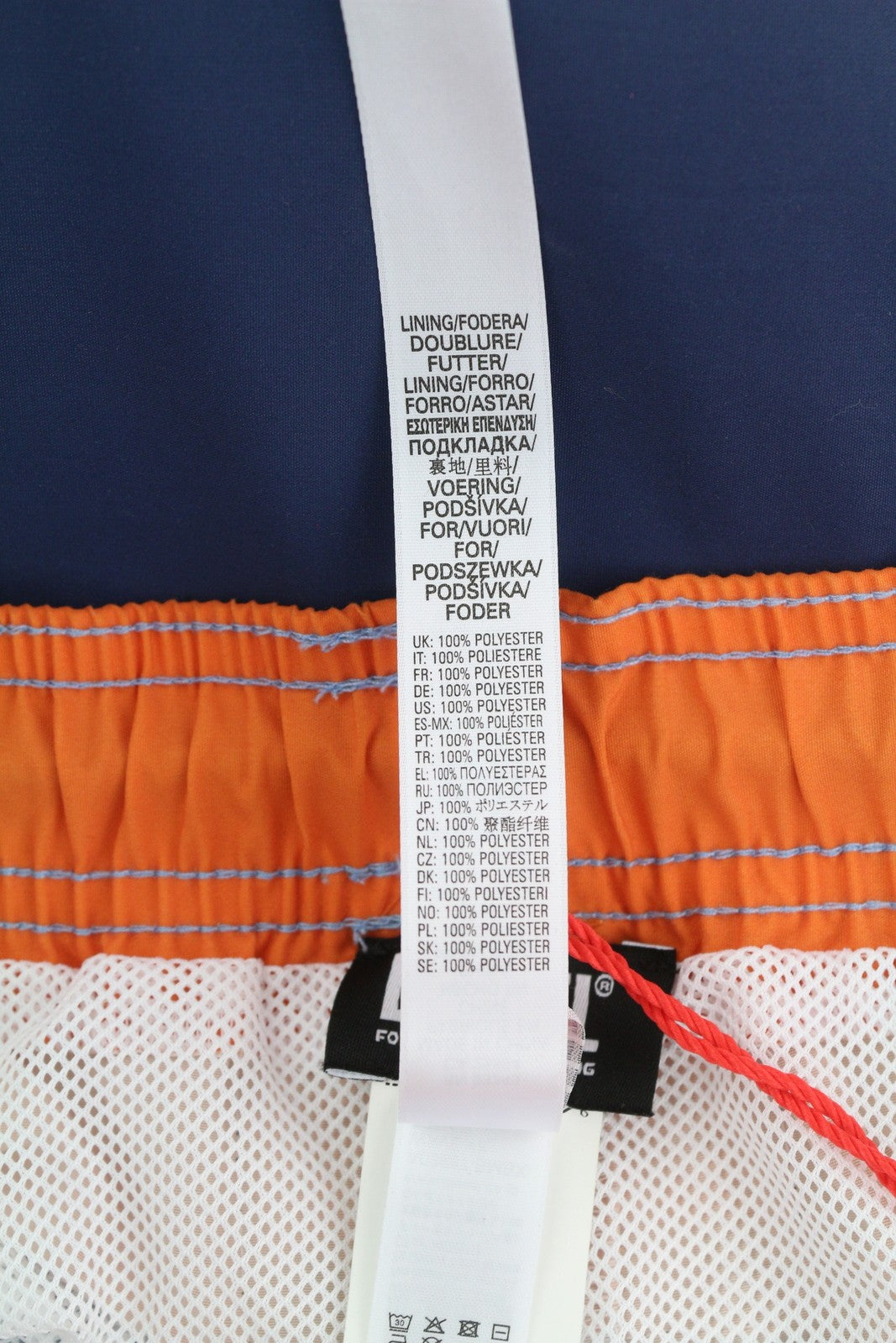 DIESEL Bmbx-Wave-Yk Men Swimwear 2XL Mesh Lined Drawstrings Waist Swimpool Beach