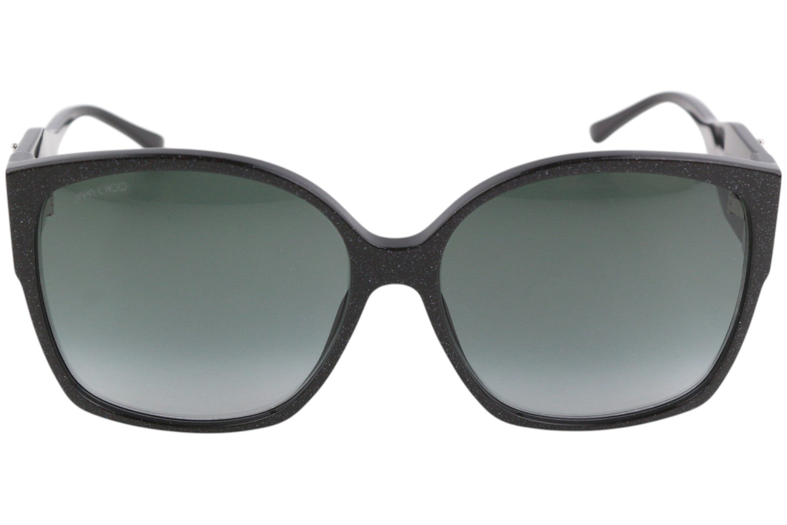 JIMMY CHOO Noemi/S Women Sunglasses RRP€399 Silver Glitter Swarovski Crystals