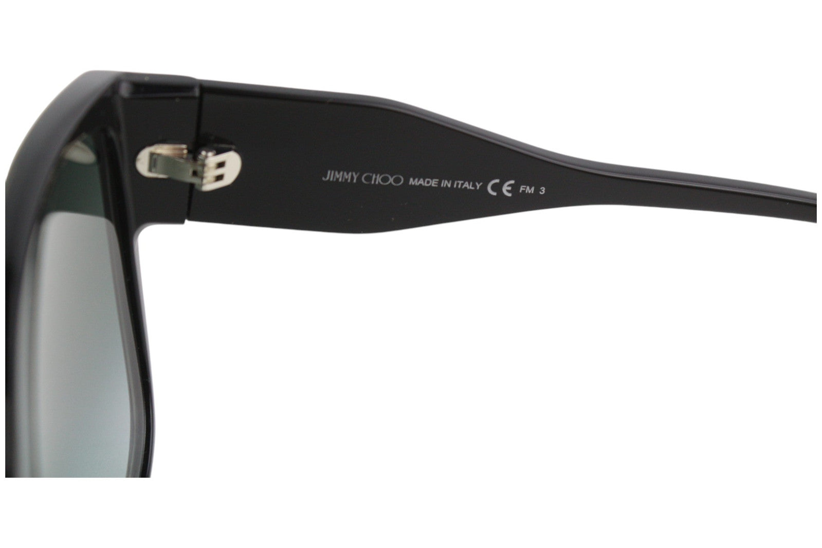 JIMMY CHOO Noemi/S Women Sunglasses RRP€399 Silver Glitter Swarovski Crystals