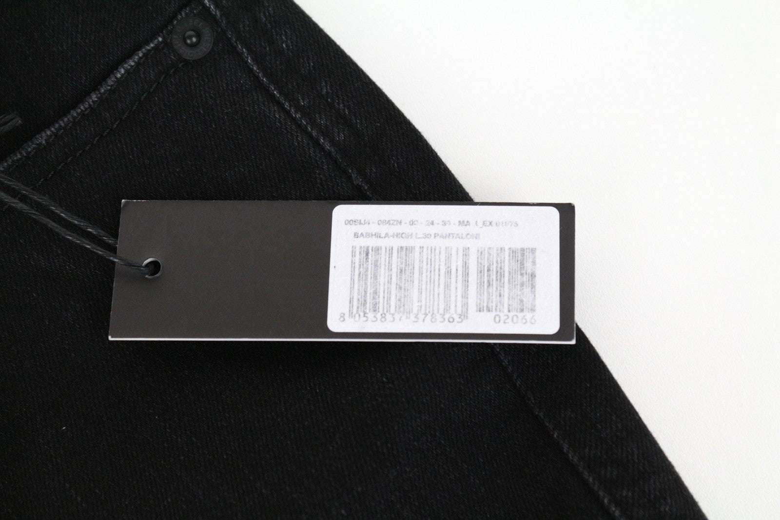 DIESEL Babhila-High 084ZN W24 L30 Women Stretch Black Cotton Slim Skinny Jeans