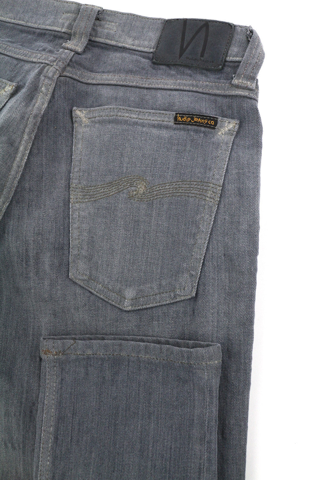 NUDIE JEANS Tight Long John Women Jeans W27/L32 Organic Charcoal Slim Leg Denim