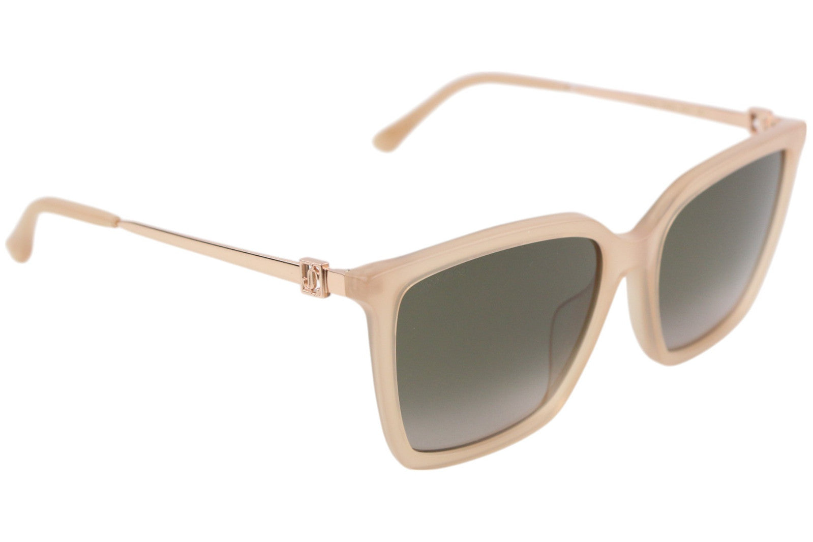 JIMMY CHOO Totta/G/S Women Sunglasses ONE SIZE Tinted Brown Square Logo RRP€349