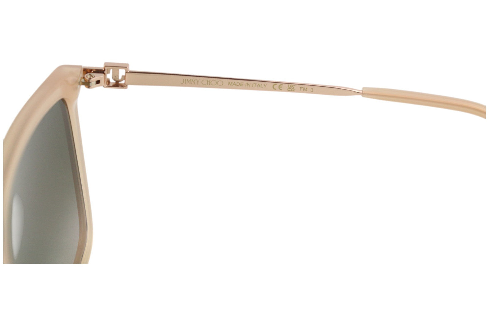 JIMMY CHOO Totta/G/S Women Sunglasses ONE SIZE Tinted Brown Square Logo RRP€349