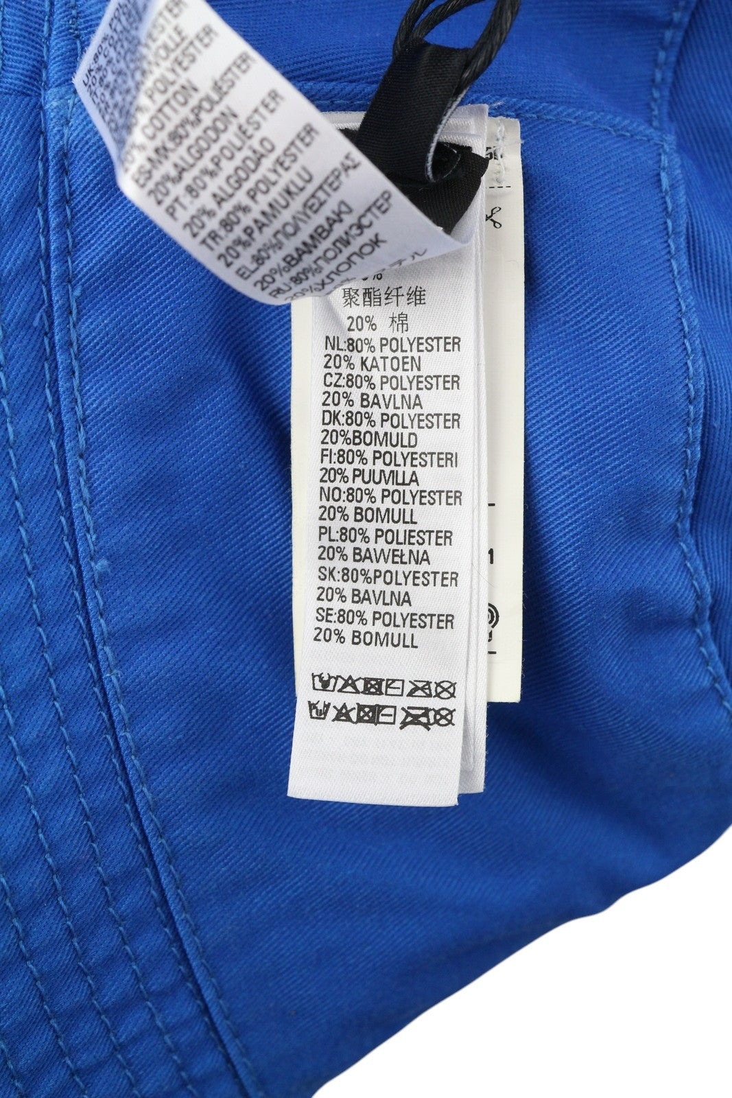 DIESEL D-Indig Men Hat OS Blue Bucket All Seasons Casual Patch RRP100