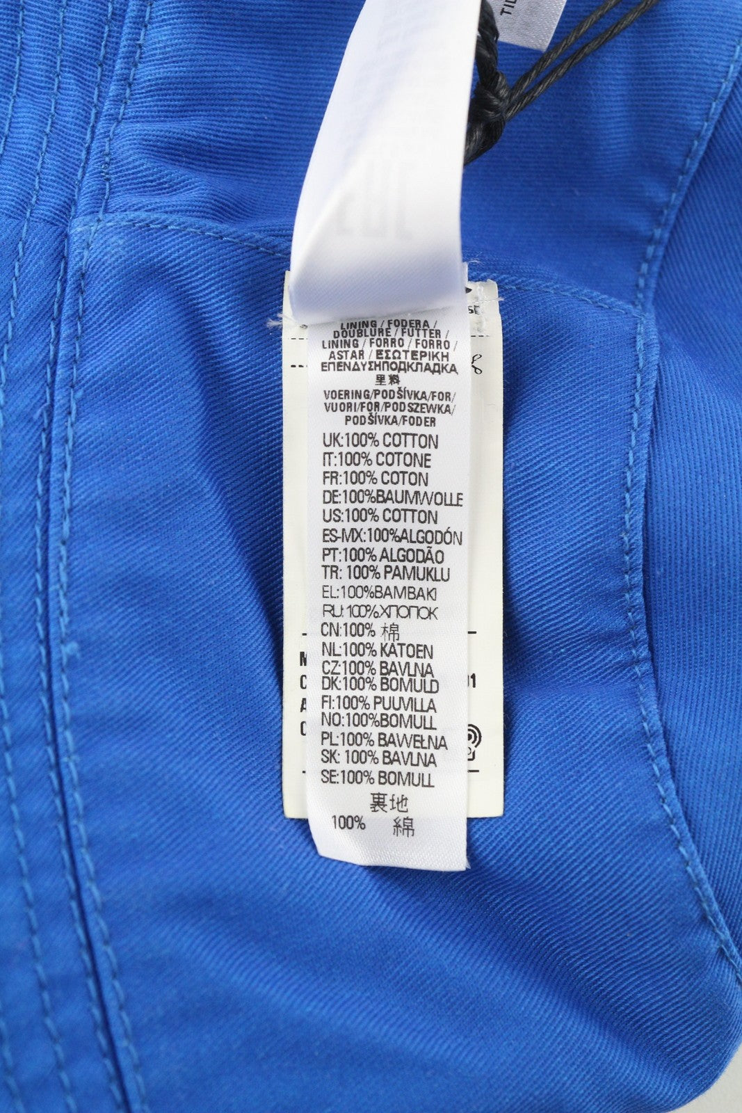 DIESEL D-Indig Men Hat OS Blue Bucket All Seasons Casual Patch RRP100