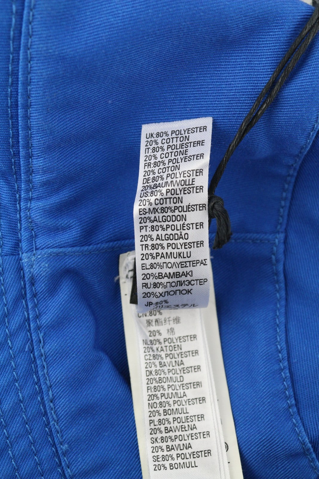 DIESEL D-Indig Men Hat OS Blue Bucket All Seasons Casual Patch RRP100