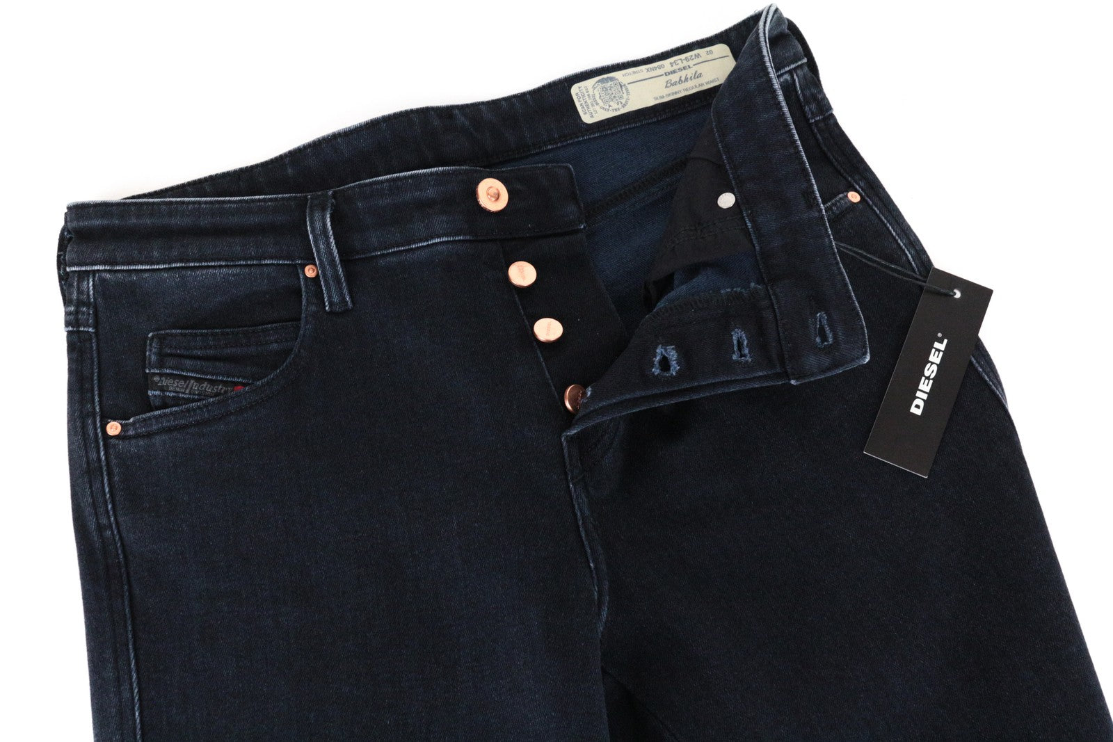 DIESEL Babhila 084NX W29 L34 Women's Stretch Slim Skinny Fit Jeans Dark Blue