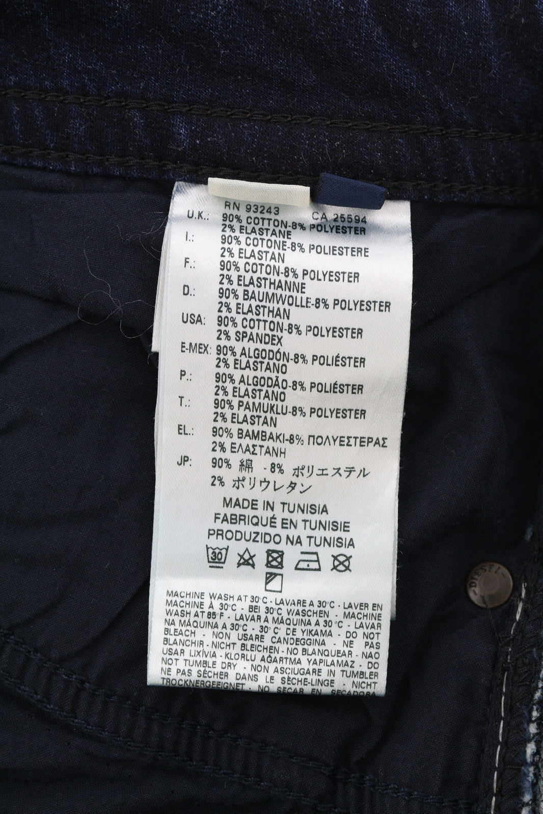 DIESEL Thavar-Ne 0607U Men Jeans W28 Jogg Sweat Ripped Distress Blue RRP200