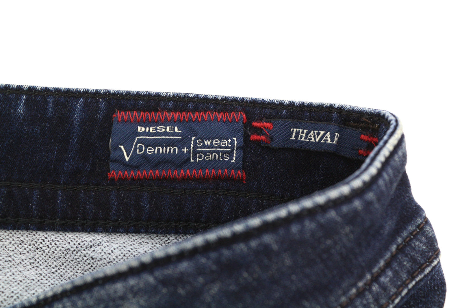 DIESEL Thavar-Ne 0607U Men Jeans W28 Jogg Sweat Ripped Distress Blue RRP200