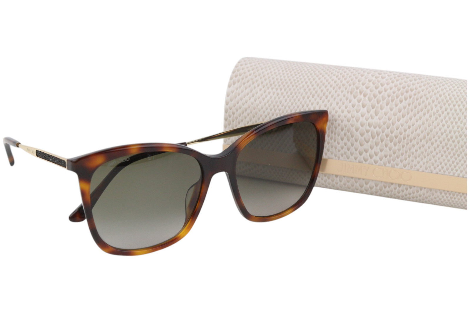 JIMMY CHOO Nerea/G/S Women Sunglasses ONE SIZE Tinted Animal Print Frame RRP€349